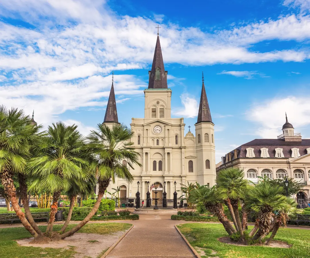 La catedral de San Luis en Jackson Square, Nueva Orleans