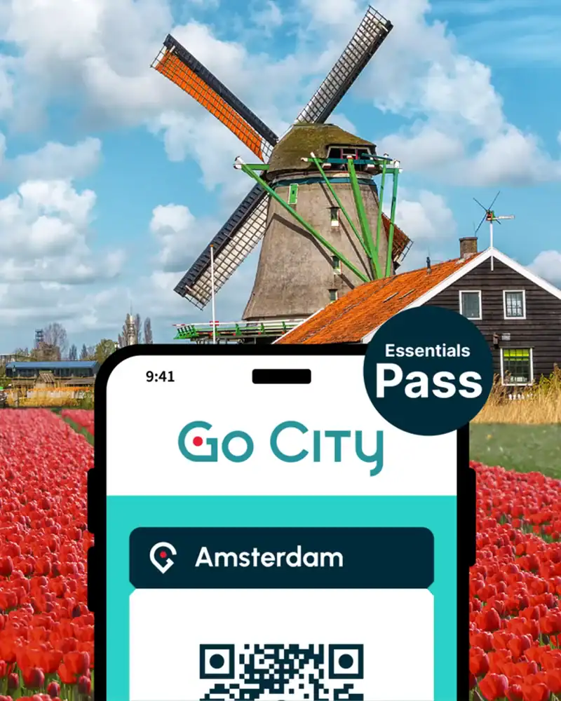 Windmolen en tulpenvelden in Amsterdam met Go City Essentials Pass