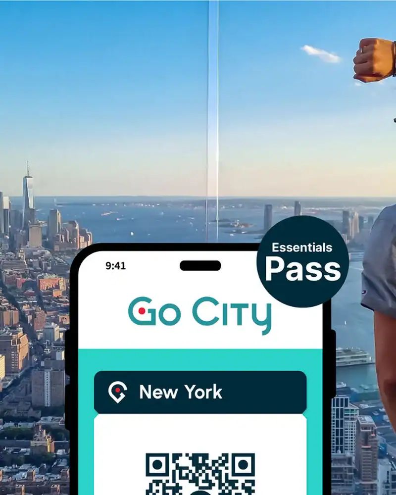 New York skyline vanaf het uitkijkpunt met Go City Essentials Pass